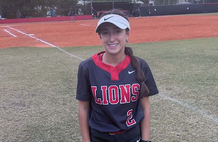 Sophomore Dianna Montidoro had three hits, including a home run, but it was her RBI single in a six-run fourth helped the Lions pull away for a run-rule victory.
